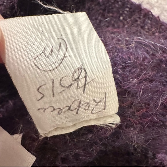 Vintage 80's Mohair Wool and Tapestry Sweater Woof Designs Newfoundland Canada - Picture 8 of 11